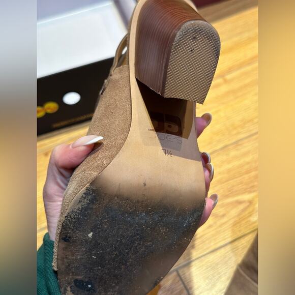 Joe’s Petra heeled peep toe booties. Size 37.5. - Picture 3 of 11